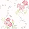 Picture of Deja Peach Floral Wallpaper