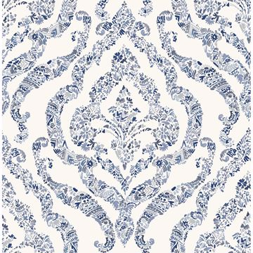 Show details for Blue Guildford Peel and Stick Wallpaper