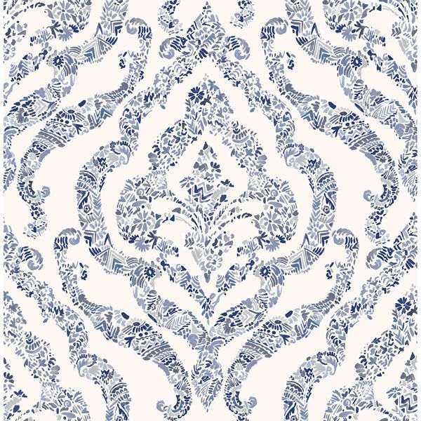 Picture of Blue Guildford Peel and Stick Wallpaper