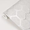 Picture of Starling Silver Honeycomb Wallpaper