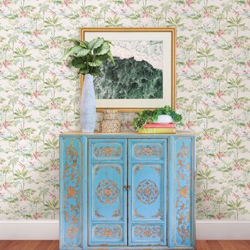 Show details for Lagoon Green Scenic Island Wallpaper