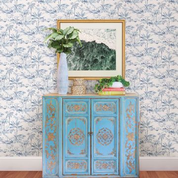 Show details for Lagoon Blue Scenic Island Wallpaper