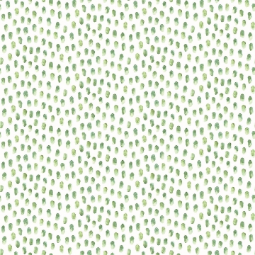 Picture of Sand Drips Green Painted Dots Wallpaper
