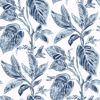 Picture of Mangrove Blue Botanical Wallpaper