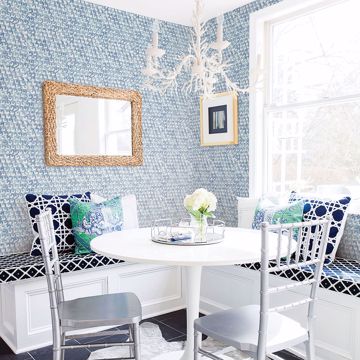 Show details for Saltwater Aqua Wave Wallpaper