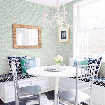 Show details for Saltwater Teal Wave Wallpaper