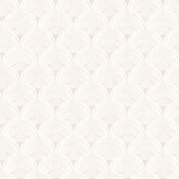 Picture of Santiago Coral Scalloped Wallpaper
