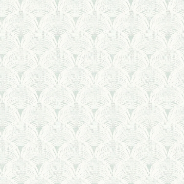 Picture of Santiago Teal Scalloped Wallpaper