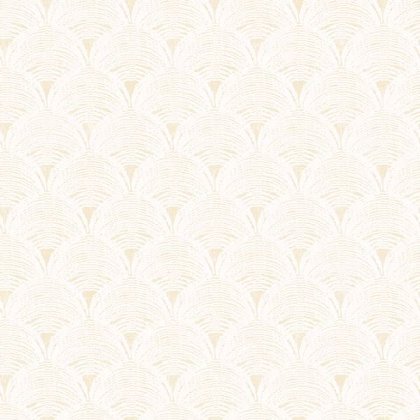 Picture of Santiago Yellow Scalloped Wallpaper