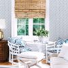 Picture of Santiago Blue Scalloped Wallpaper