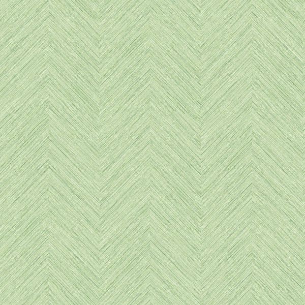 Picture of Caladesi Green Faux Linen Wallpaper