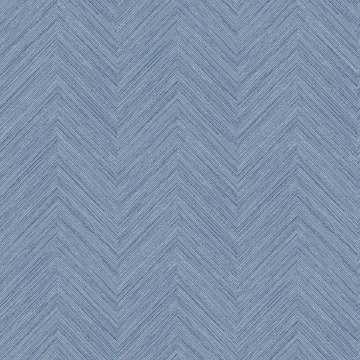 Picture of Caladesi Blue Faux Linen Wallpaper