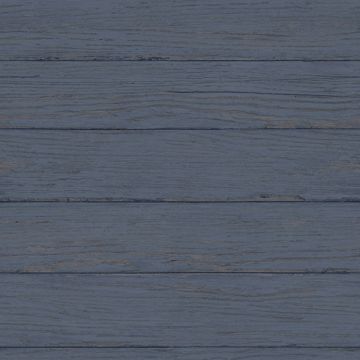 Picture of Rehoboth Navy Distressed Wood Wallpaper