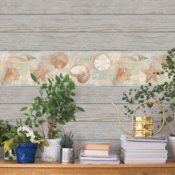 Show details for Rehoboth Grey Distressed Wood Wallpaper