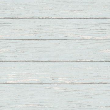 Picture of Rehoboth Aqua Distressed Wood Wallpaper