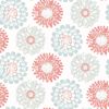 Picture of Sunkissed Coral Floral Wallpaper