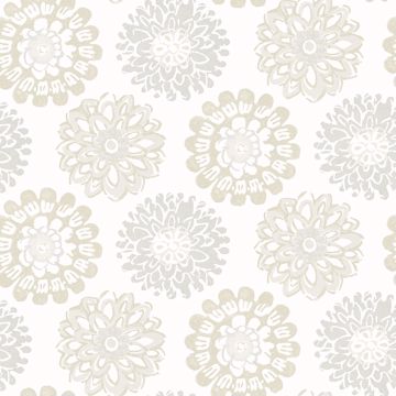 Picture of Sunkissed Light Grey Floral Wallpaper