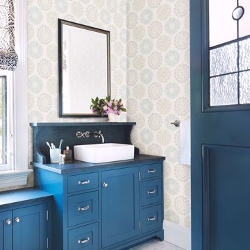 Show details for Sunkissed Light Green Floral Wallpaper