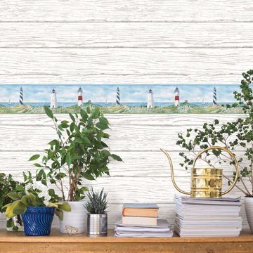 Show details for Eugene Blue Lighthouse Border