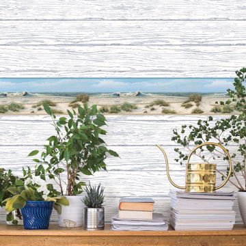 Show details for Falmouth Beige Shoreline Border