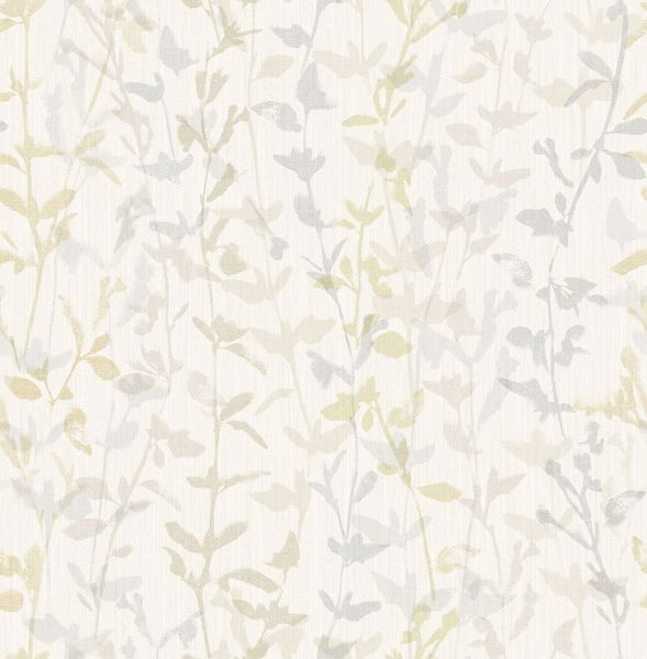 Picture of Thea Light Grey Floral Trail Wallpaper- Scott Living
