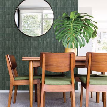 Show details for Brixton Green Texture Wallpaper- Scott Living