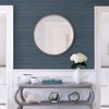 Picture of Barnaby Indigo Faux Grasscloth Wallpaper- Scott Living