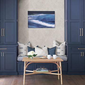 Show details for Balboa White Botanical Wallpaper- Scott Living