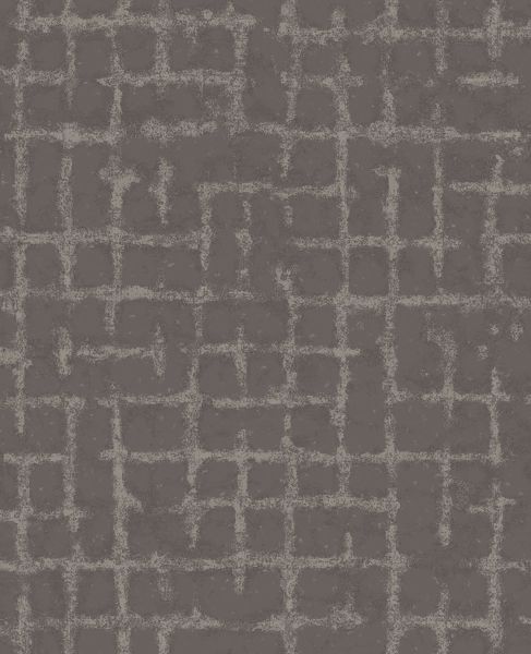Picture of Shea Charcoal Distressed Geometric Wallpaper- Scott Living