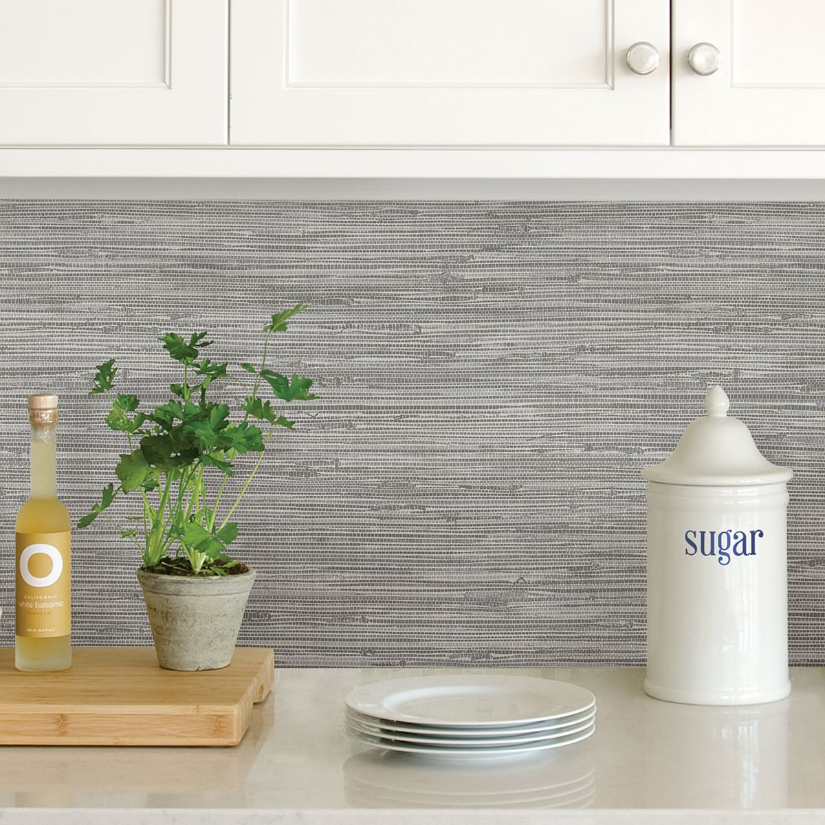 NH3062 Sisal Stone Peel and Stick Wallpaper by InHome