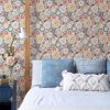 Blue Bell Room Image Lucy Navy Wallpaper