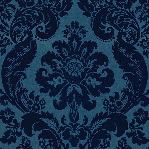 Duck Egg Blue Damask Wallpaper Shardiff World