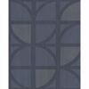 Picture of Tulip Dark Blue Geometric Trellis Wallpaper