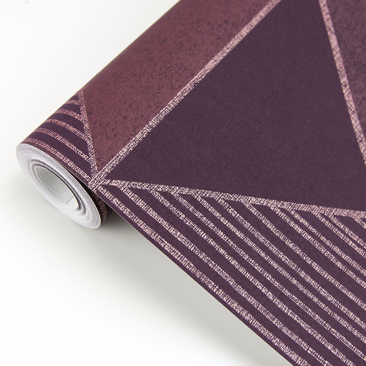 395833 - Art Deco Plum Glam Geometric Wallpaper - by Eijffinger