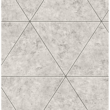 Show details for Benson Grey Marble Triangle Wallpaper