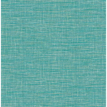 Picture of Exhale Turquoise Woven Texture Wallpaper