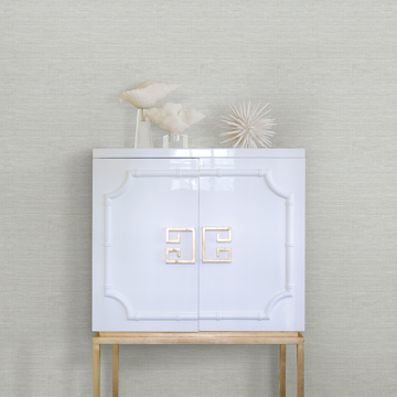 Show details for Agave Grey Imitation Grasscloth Wallpaper
