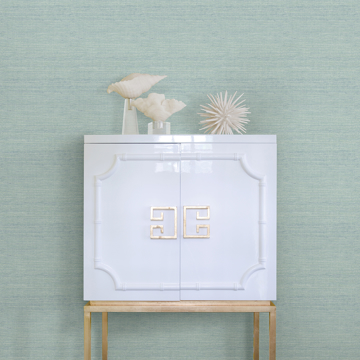 Show details for Agave Aqua Imitation Grasscloth Wallpaper