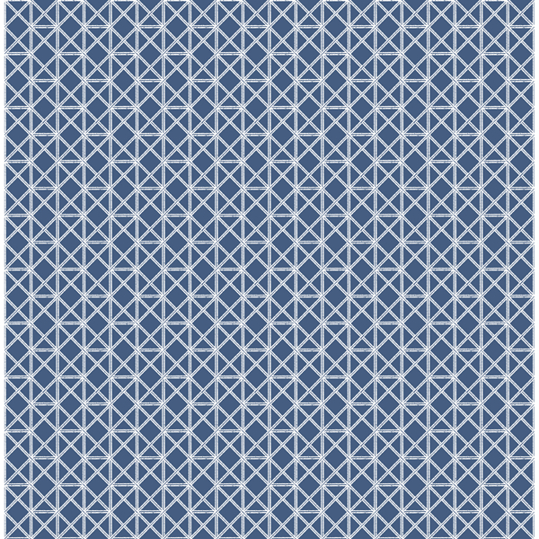 Picture of Lisbeth Navy Geometric Lattice Wallpaper