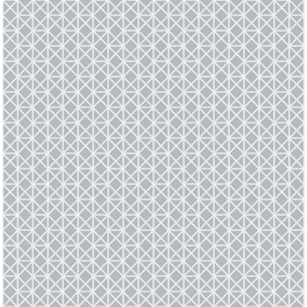 Picture of Lisbeth Grey Geometric Lattice Wallpaper