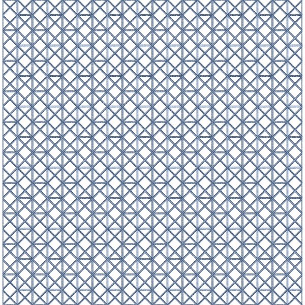Picture of Lisbeth Blue Geometric Lattice Wallpaper