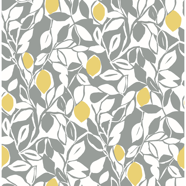 Picture of Loretto Grey Citrus Wallpaper