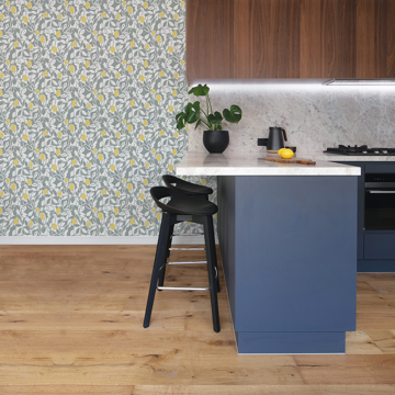 Show details for Loretto Grey Citrus Wallpaper