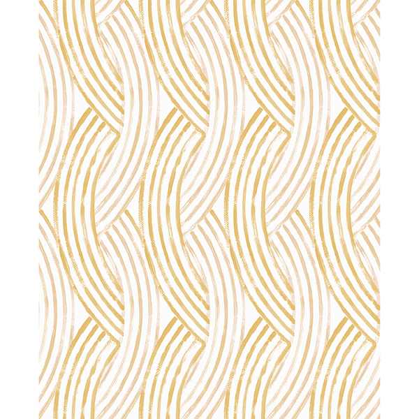 Picture of Zamora Yellow Brushstrokes Wallpaper