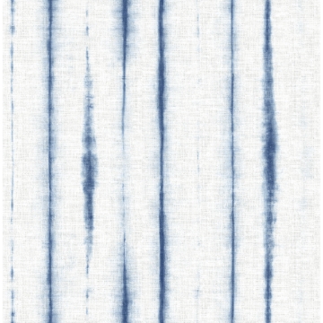 Picture of Orleans Blue Shibori Faux Linen Wallpaper