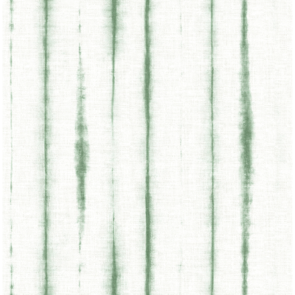 Picture of Orleans Green Shibori Faux Linen Wallpaper