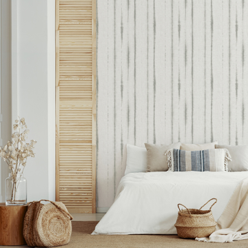 Show details for Orleans Grey Shibori Faux Linen Wallpaper