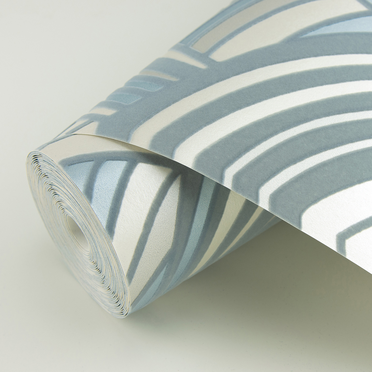 296987353 CABARITA Grey Art Deco Leaves Wallpaper by AStreet Prints