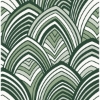 Picture of CABARITA Green Art Deco Leaves Wallpaper