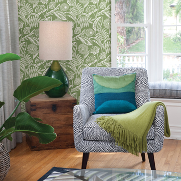 Show details for Alma Green Tropical Floral Wallpaper